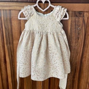 Laura Ashley gold/cream winter dress 24th the
